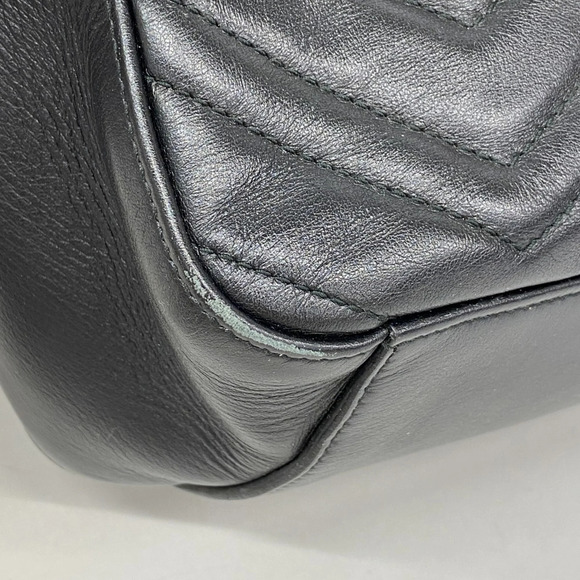 GUCCI Black Leather GG Marmont Backpack main image 9